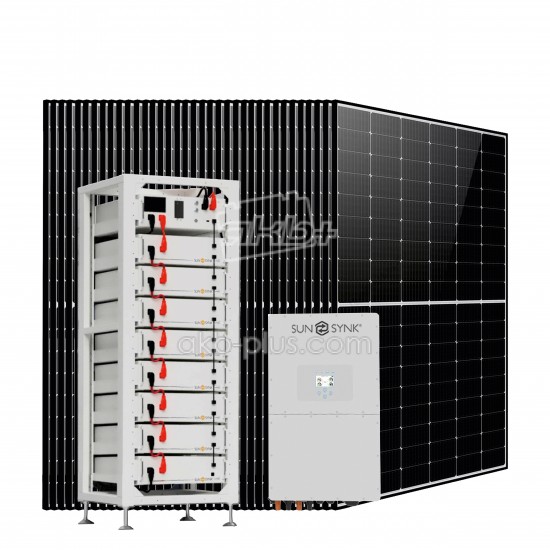 Сонячна електростанція СЕС SUNSYNK 25кВт/ High Voltage LiFePO4  40,96кВт·г/ 40x DMEGC 630Вт - купить